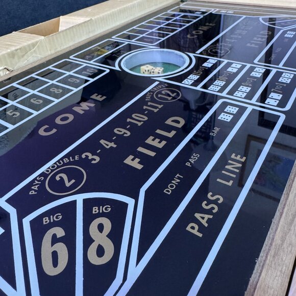 Vintage 1950s Cupaluck Mechanical Craps Dice Tabletop Game Complete Set Box - Picture 9 of 13